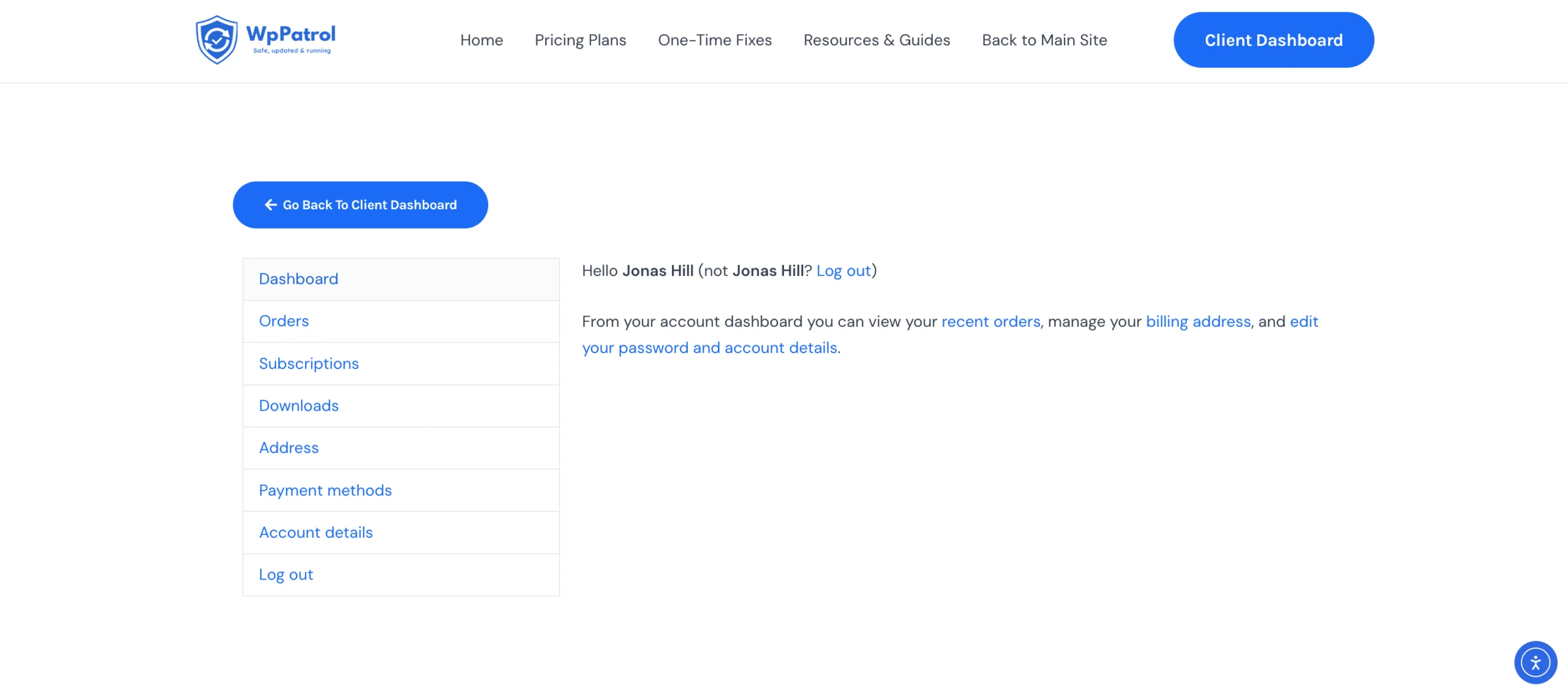 WpPatrol: Manage Billing & Settings